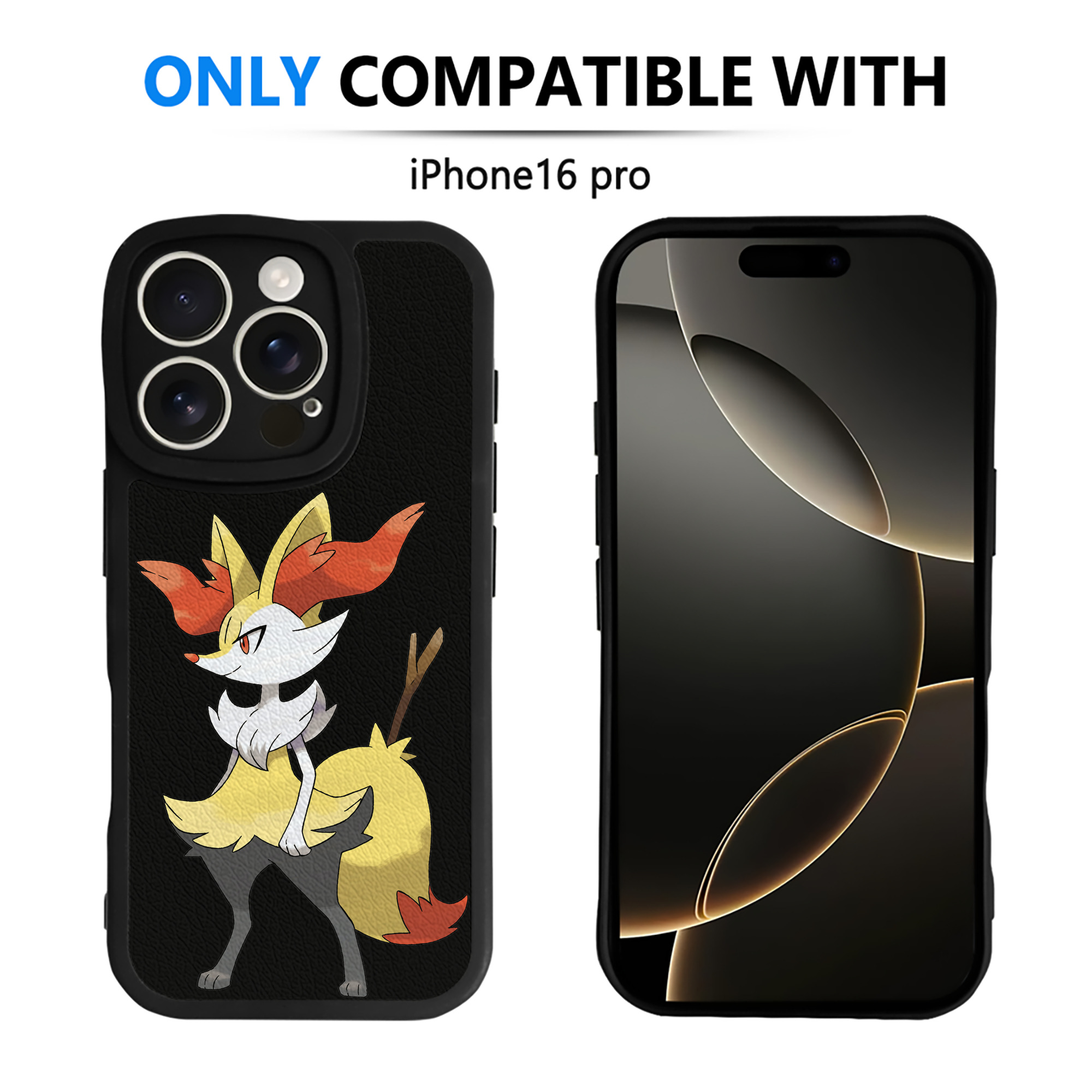 （画像用） ポケットモンスター Pokémon 【iPhone 16シリーズ対応】シリコンスマホケース（レザー調） 材質：シリコン